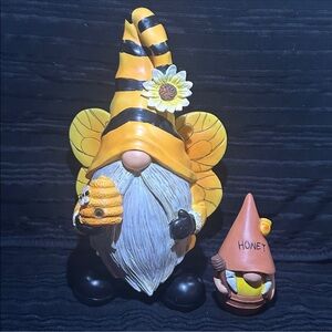 Bumblebee & Honeybee Hand-Painted Garden Statues~NEW!
